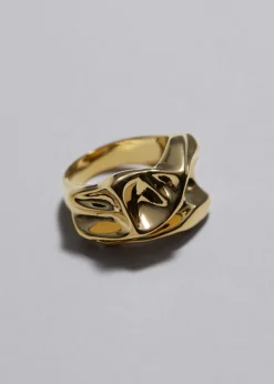 Bague à L’effet Drapé Sculptural