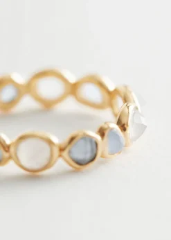 Bague En Pierres De Verre Naturelles