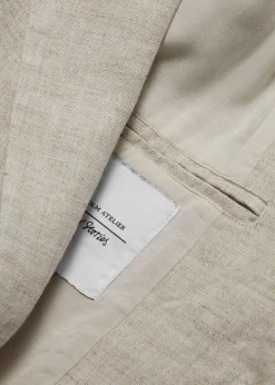 Blazer Ajusté En Lin