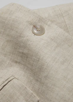 Blazer Ajusté En Lin