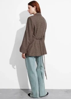 Blazer En Laine Mélangée