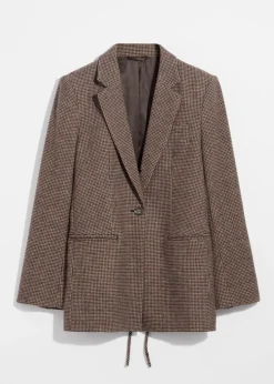 Blazer En Laine Mélangée