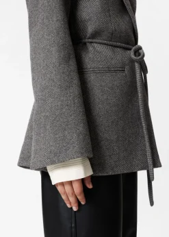 Blazer En Laine Mélangée