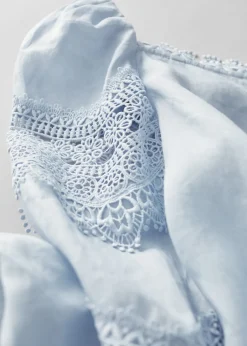 Blouse à Bordure En Dentelle