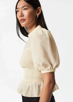 Blouse à Smocks Et à Basque