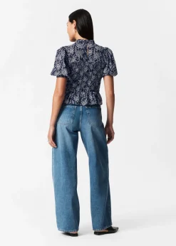 Blouse à Smocks Et à Basque