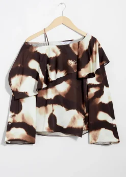 Blouse Asymétrique En Satin