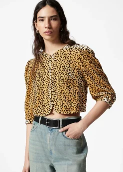Blouse Courte En Velours