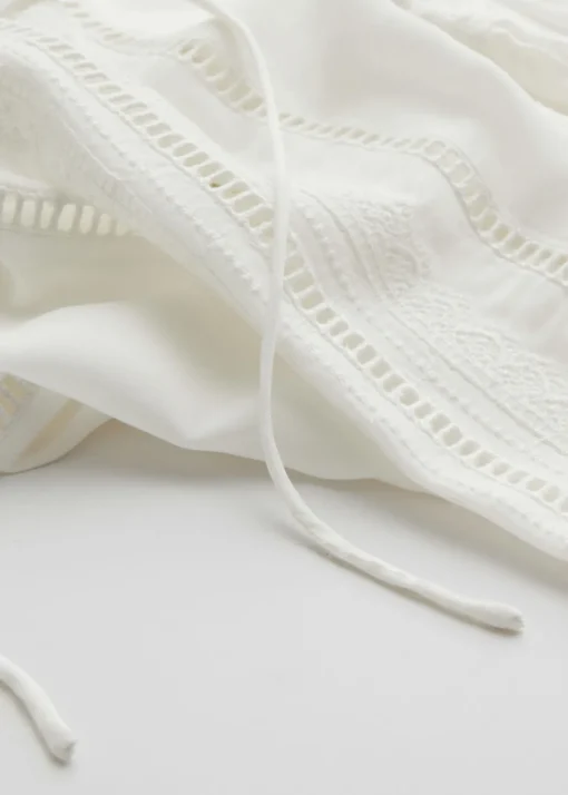 Blouse Décontractée Avec Broderies