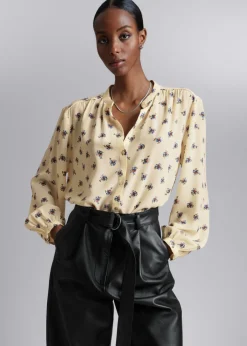 Blouse Décontractée En Soie