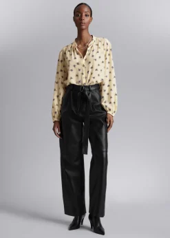 Blouse Décontractée En Soie