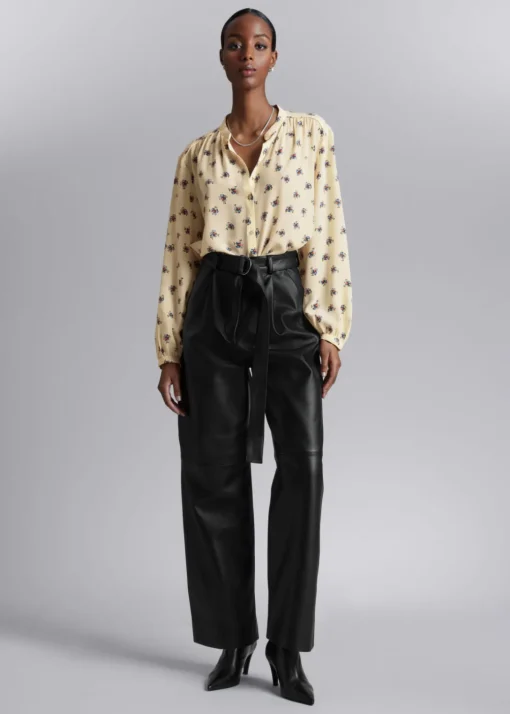Blouse Décontractée En Soie
