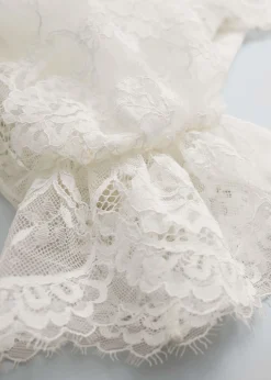 Blouse En Dentelle à Volants
