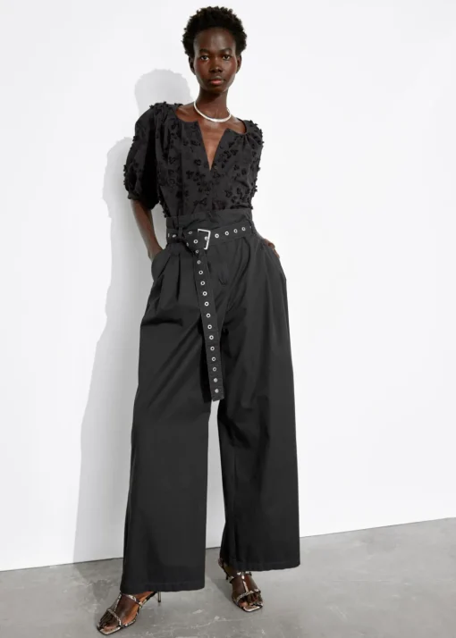 Blouse Oversize à Manches Ballon