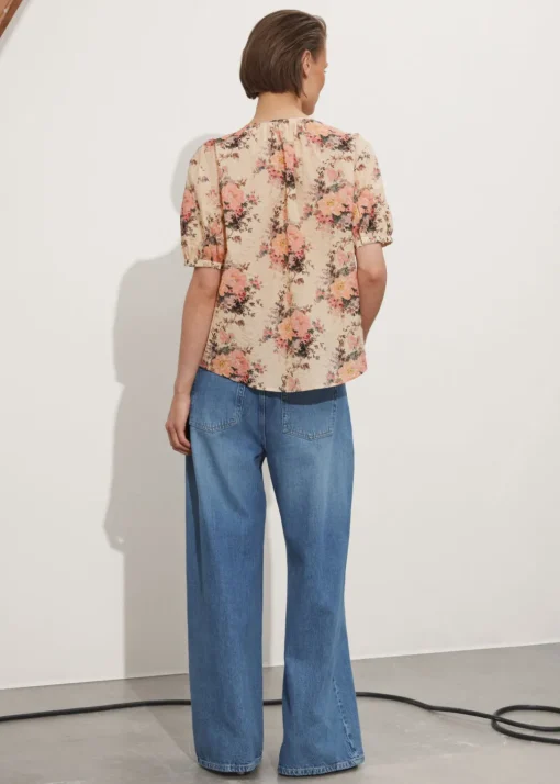 Blouse Oversize à Manches Ballon