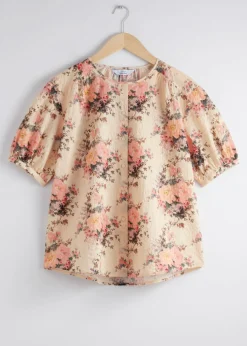 Blouse Oversize à Manches Ballon