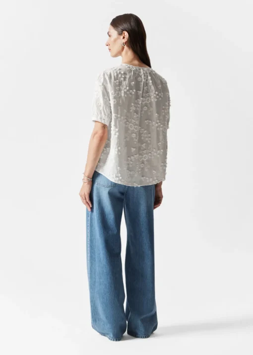 Blouse Oversize à Manches Ballon