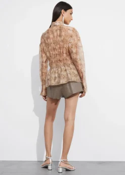 Blouse Transparente à Basque