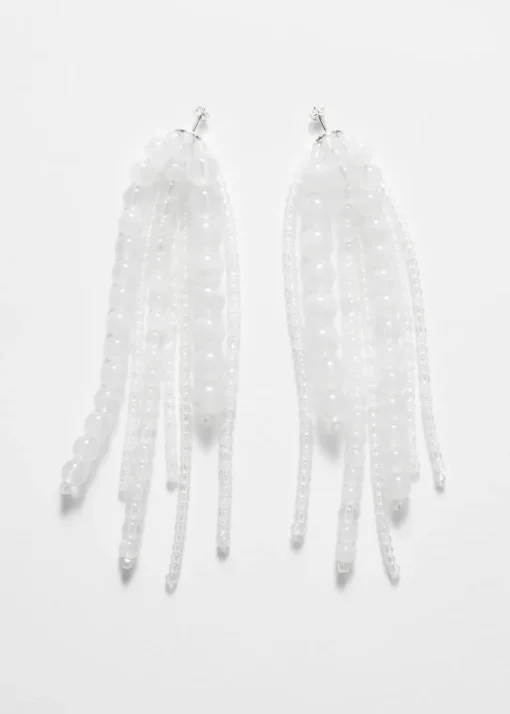 Boucles D’oreilles à Perles En Verre En Cascade