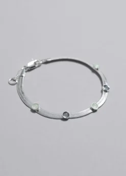 Bracelet En Chaîne Orné De Strass