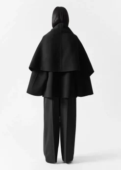 Cape Asymétrique En Laine Mélangée