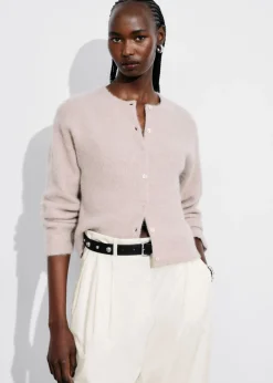 Cardigan En Maille D’alpaga Mélangé