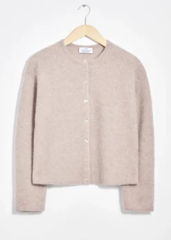 Cardigan En Maille D’alpaga Mélangé