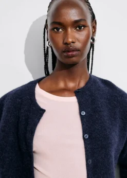 Cardigan En Maille D’alpaga Mélangé