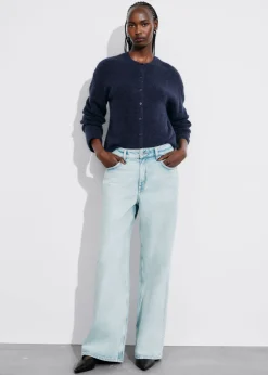 Cardigan En Maille D’alpaga Mélangé