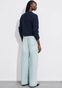 Cardigan En Maille D’alpaga Mélangé