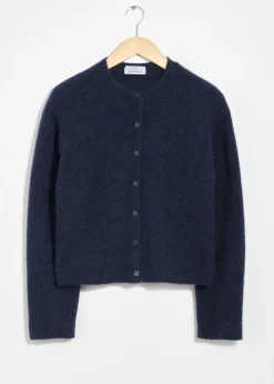 Cardigan En Maille D’alpaga Mélangé