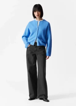 Cardigan En Maille D’alpaga Mélangé