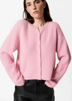 Cardigan En Maille D’alpaga Mélangé