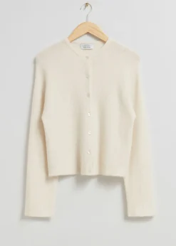 Cardigan En Maille D’alpaga Mélangé