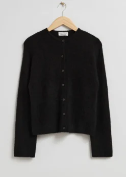 Cardigan En Maille D’alpaga Mélangé