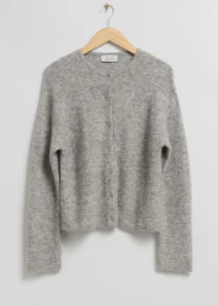 Cardigan En Maille D’alpaga Mélangé