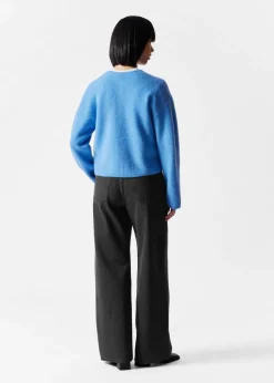 Cardigan En Maille D’alpaga Mélangé