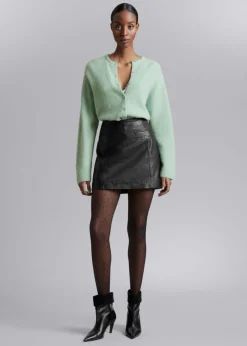 Cardigan En Maille D’alpaga Mélangé