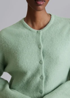 Cardigan En Maille D’alpaga Mélangé