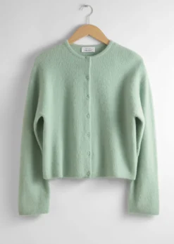 Cardigan En Maille D’alpaga Mélangé