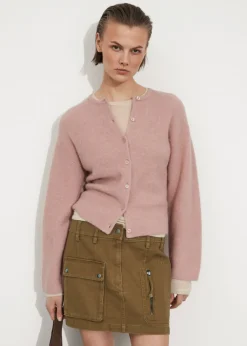 Cardigan En Maille D’alpaga Mélangé