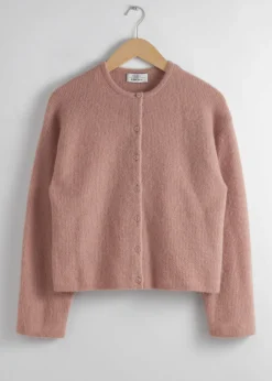 Cardigan En Maille D’alpaga Mélangé