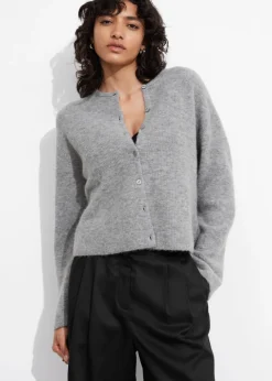 Cardigan En Maille D’alpaga Mélangé