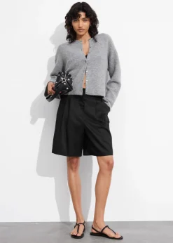 Cardigan En Maille D’alpaga Mélangé