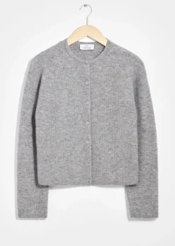 Cardigan En Maille D’alpaga Mélangé