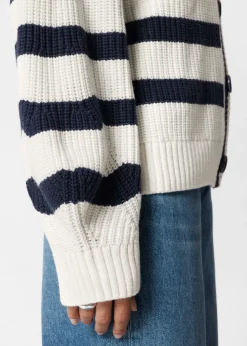 Cardigan En Maille Rayée