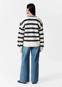 Cardigan En Maille Rayée