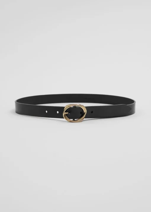 Ceinture En Cuir à Boucle Effet Noué
