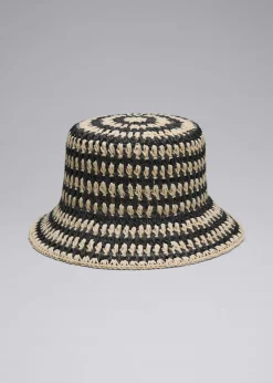 Chapeau Crocheté En Paille