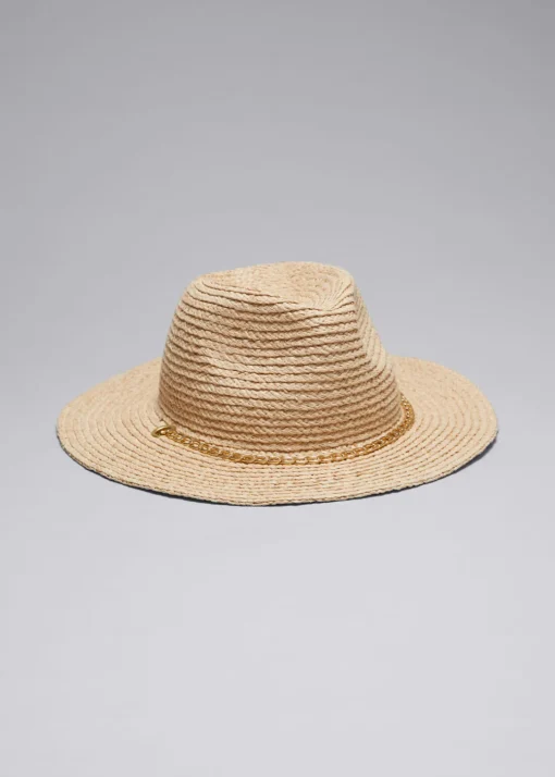 Chapeau En Paille Orné